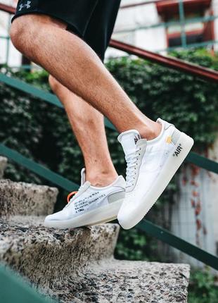 Женские кроссовки nike air fоrce 1 off-white white