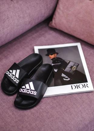 Женские тапки adidas slide black