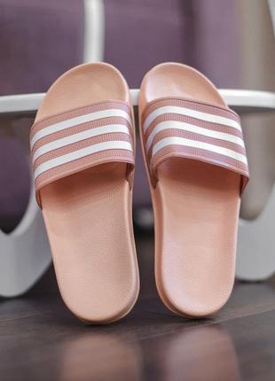 Женские тапки adidas slide pink5 фото