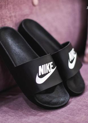 Женские тапки nike slide black