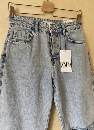 Джинси zara straight висока посадка 36р7 фото