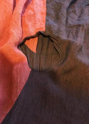 Розкішне лляне жатое асиметричне плаття бохо у стилі rundholz від martine sam creation. нідерланди.6 фото