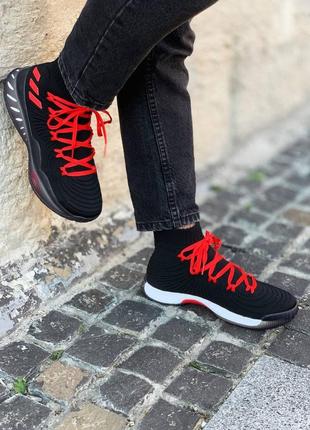 Мужские кроссовки adidas crazy explosive primeknit black red