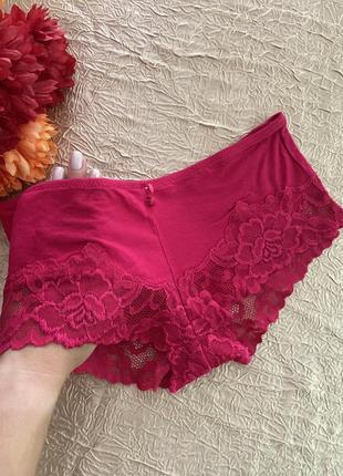 Хлопкові з мереживом трусики-шортиками tu, розмір s🌼