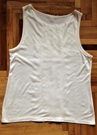 Ann taylor. нежный , нарядный топ/ футболка молочного цвета.5 фото