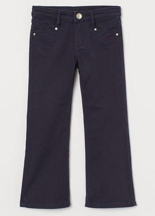 Расклешенные брюки h&m твил