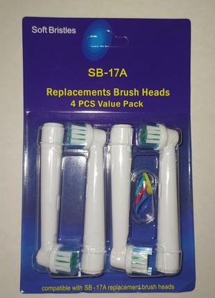 Змінні насадки для електричної зубної щітки oral-b, 4 шт. в комплекті9 фото