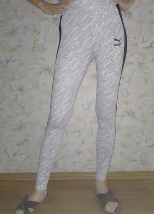 Лосины леггенсы puma, хлопковые