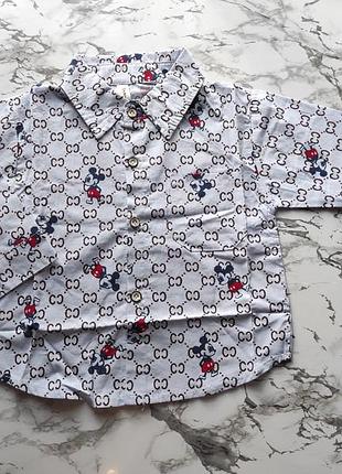 Стильная рубашка с микки 2