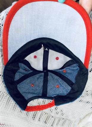 Джинсовая детская панама кепка бейсболка синяя для мальчика2 фото
