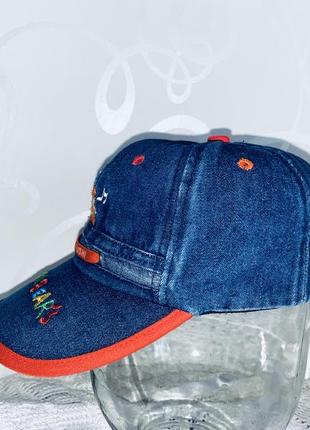 Джинсовая детская панама кепка бейсболка синяя для мальчика3 фото