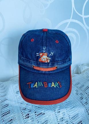 Джинсовая детская панама кепка бейсболка синяя для мальчика6 фото