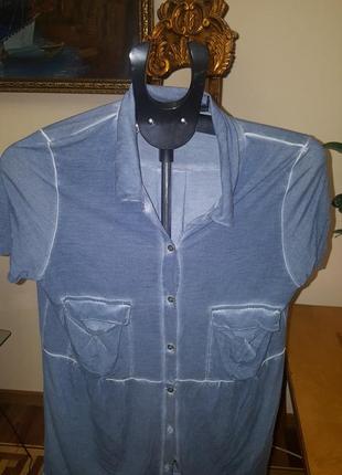 Рубашка р.38-40,блузка катон,под варенный джинс