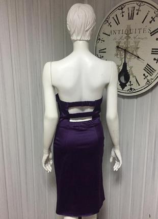 Ошатне брендові сукні tell темно-фіолетове з відкритою спиною2 фото