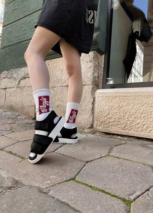 Adidas adilette sandals black шикарные женские босоножки адидас черные7 фото