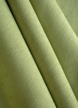 Портьерная ткань для штор канвас (микровелюр) светло-салатового цвета