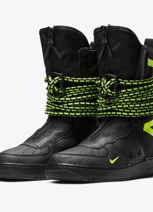 Оригинал! кроссовки nike sf air force 1 high black volt aa1128-0033 фото