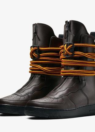 Кроссовки оригинал nike sf air force 1 high baroque brown aa1128-204 af1 mens boots winter shoes