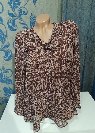 Леопардовый блузон  р.54