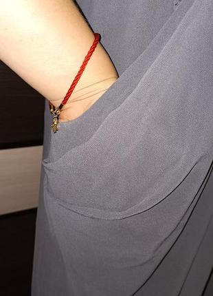 Шифоновое платье-туника с кармашками. (можно для беременной)3 фото