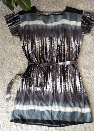 Моделююче натуральне плаття, бавовна, на літо, friendtex, тай дай, омбре