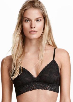 Мереживний чорний бра,бралет,топ,ліфчик,бюстгальтер