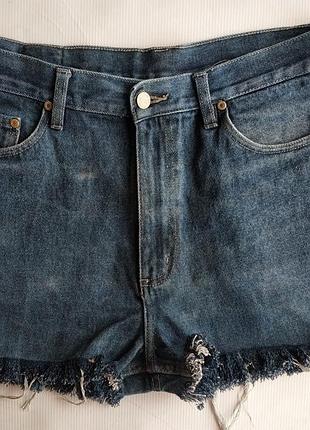 Джинсові шорти з високою посадкою 100% котон
