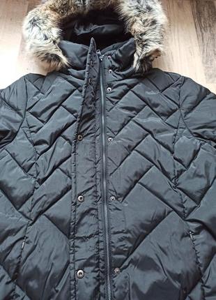 3xl, 58, длинное зимнее пальто пух американский бренд5 фото