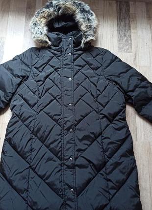 3xl, 58, длинное зимнее пальто пух американский бренд2 фото
