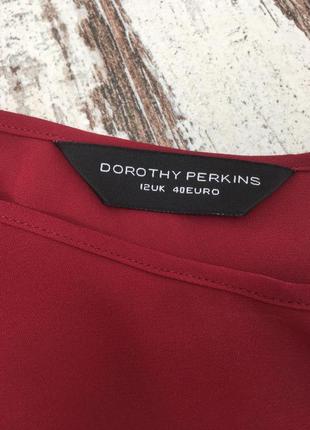 Dorothy perkins шикарная бордовая блуза на бретелях3 фото