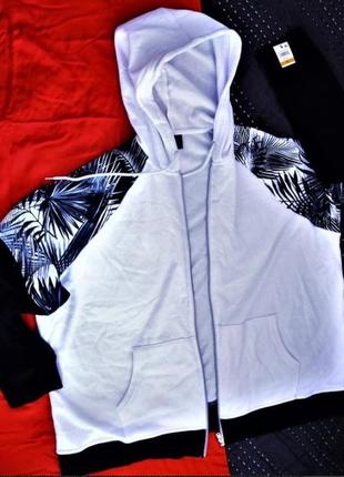 Спортивная курточка черно-белая батал сша (plus 3x) на  56- 58 рр3 фото