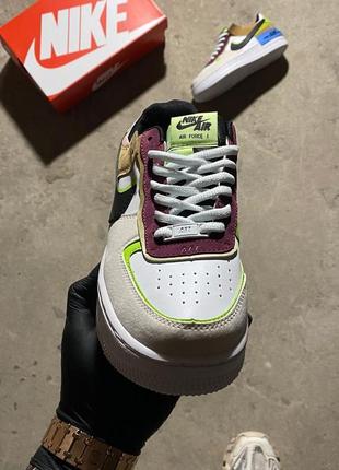 Женские кроссовки nike air force 1 shadow balery volt 36-37-38-393 фото