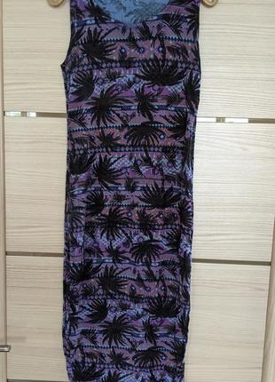 Платье летнее в тропической принт select