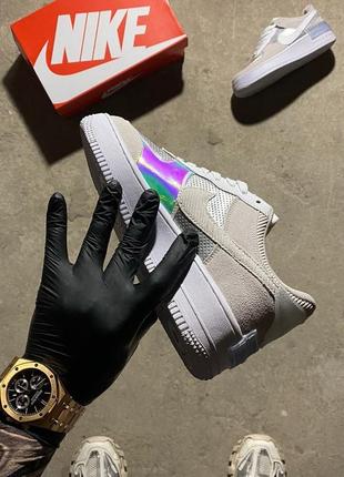 Женские кроссовки Dutch nike air force 1 shadow pure platinum 36-37-38-39-409 фото