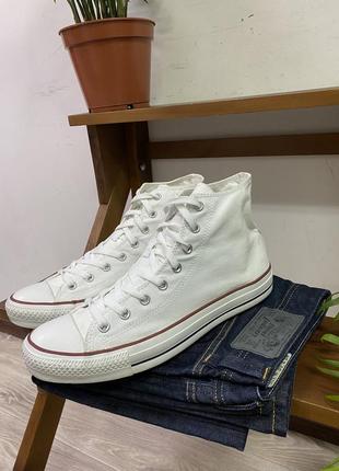 Мужские белые тканные конверсы converse chuck taylor all star