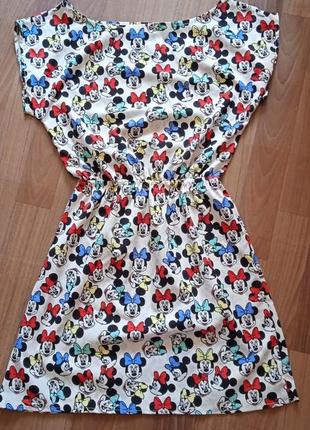 Платье сарафан с микки маусом1 фото
