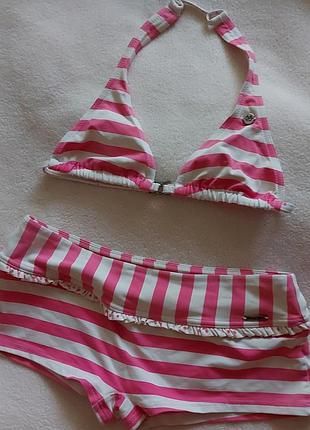 Полосатый купальник на девочку'banana moon'