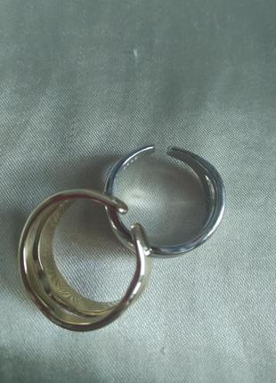 Кольцо минимализм золотое, серебряное3 фото