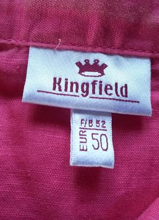 Kingfield . большой размер . льняная туника блузка блуза майка тениска 60% лен 40% хлопок .4 фото