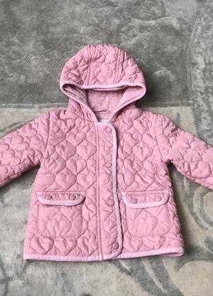 Розовая курточка на осень и весну для девочки 1,5-2 года