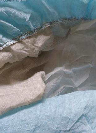 Шикарное воздушное летнее платье , натуральная ткань,воланы , италия.4 фото
