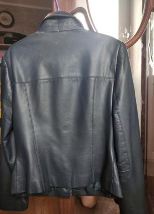 Кожаная куртка пиджак5 фото