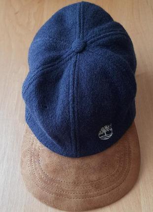 Синя вінтажна вовняна кепка/бейсболка timberland made in usa