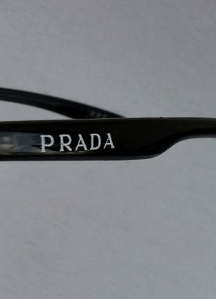 Prada стильные очки капли мужские солнцезащитные темно серый градиент в золотом металле9 фото