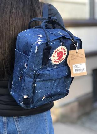 Kanken mini мини маленький 7l fjallraven топ качество art blue fable2 фото