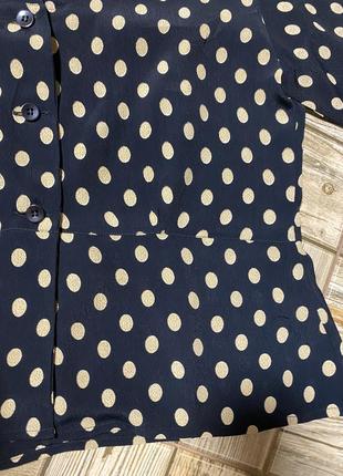 Роскошная рубашка пиджачного типа в горох,вискоза masai2 фото