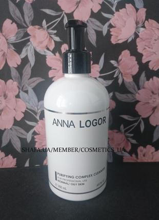 Комплексний очищаючий гель purifying complex cleanser anna logor 350мл2 фото