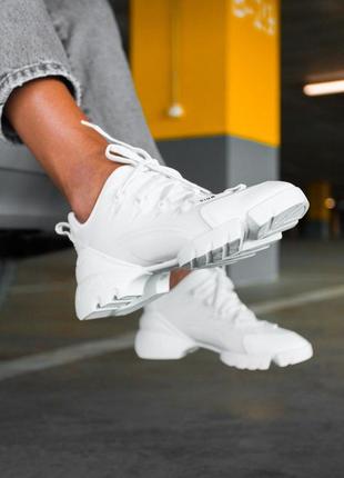 🔥🔥🔥 женские кроссовки в стиле dior d-conneckt 'white'4 фото