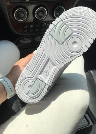 Nike pixel green🆕женсике шкіряні кеди-кросівки найк піксель🆕зелено-бірюзові7 фото