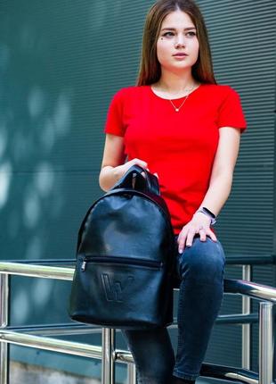 Рюкзак женский черный экокожа2 фото